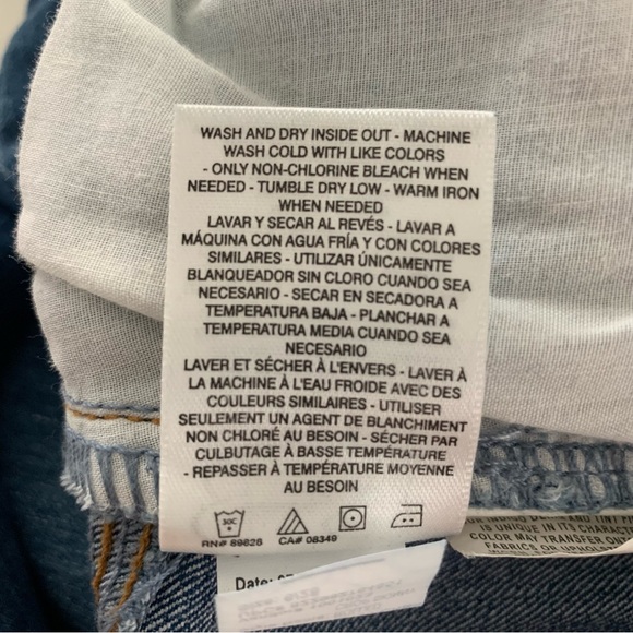 Jessica Simpson Womens 6/28 Jeans Rolled Crop Skinny Medium Blue Wash Low Rise - Picture 9 of 9